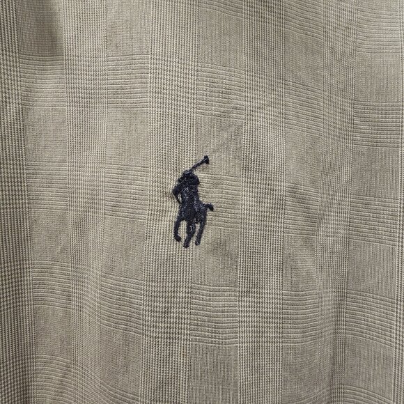 Ralph Lauren Long Sleeve Grey Botton Down Shirt Marlowe Cotton Medium - Picture 3 of 9